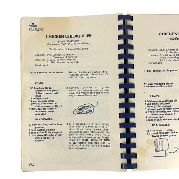 Tout De Suite À La Microwave II Cookbook By Jean K Durkee Spiral Bound - Picture 8 of 14